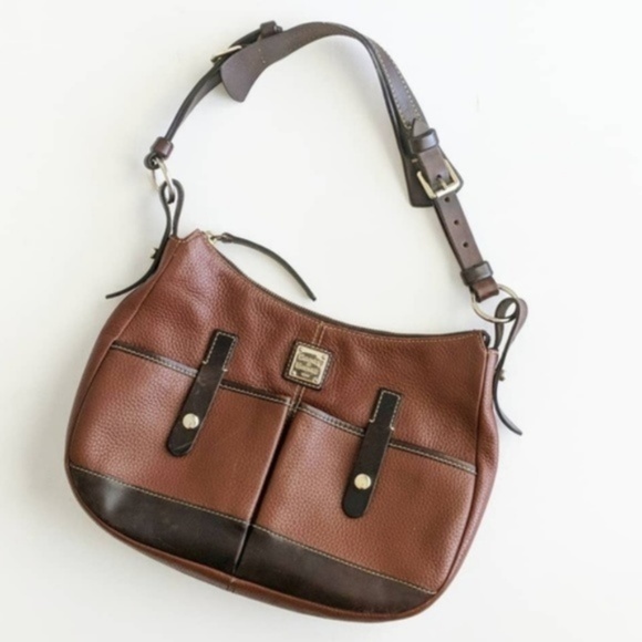 Dooney & Bourke Handbags - Dooney & Bourke Genuine Leather Shoulder Hobo Bag